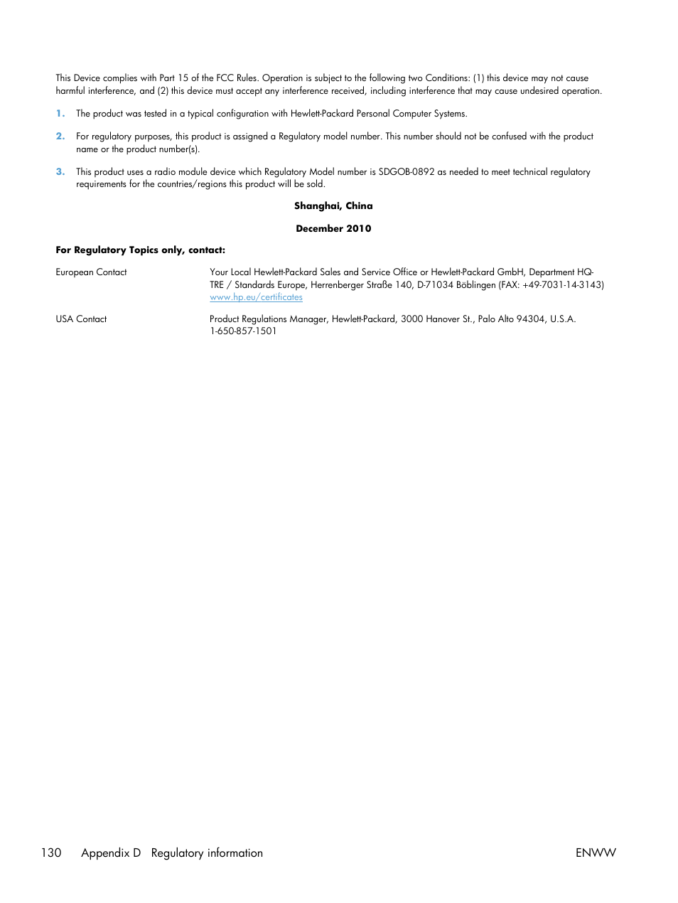 HP LASERJET PRO P1102w User Manual | Page 144 / 158