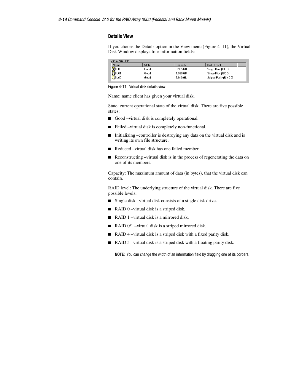 Details view | HP StorageWorks 3000 RAID Array User Manual | Page 112 / 126