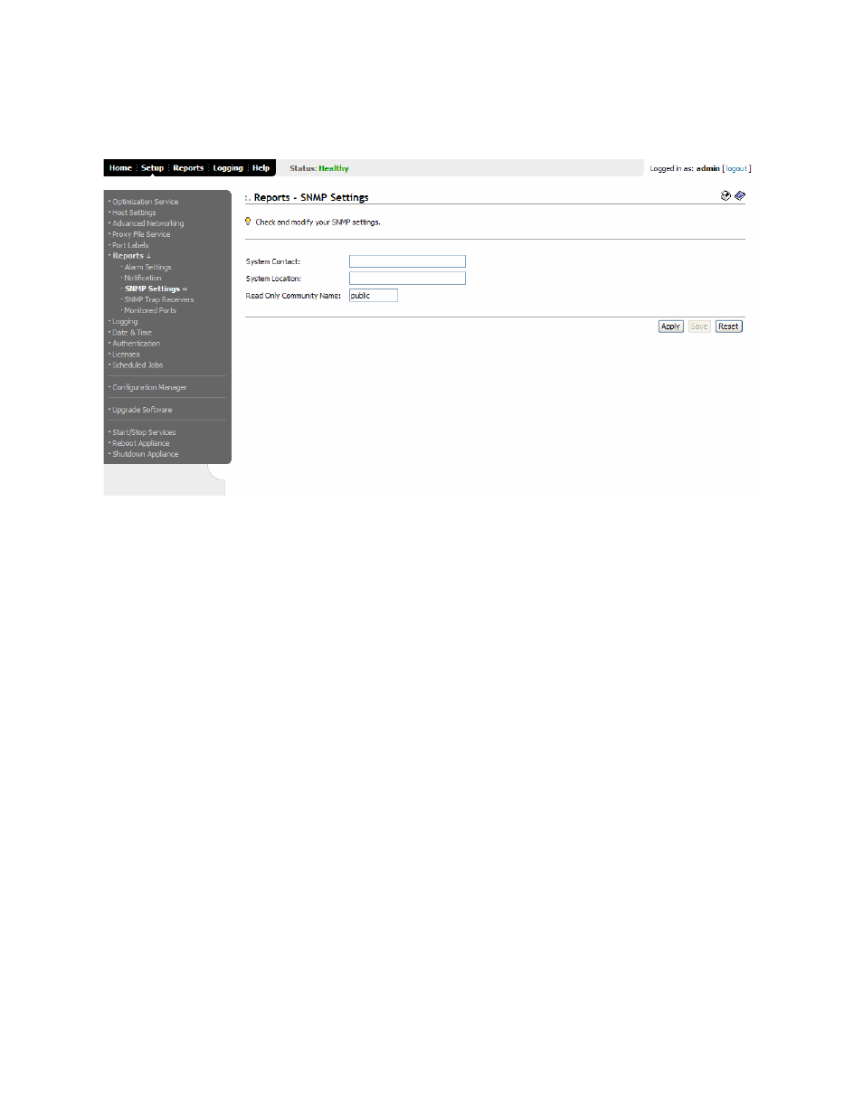 Setting snmp trap receivers | HP StorageWorks Enterprise File Services WAN Accelerator User Manual | Page 100 / 194