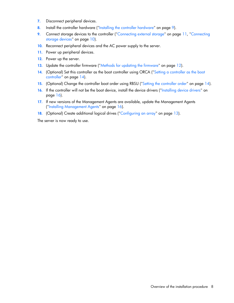 HP Smart Array P600-Controller User Manual | Page 8 / 38