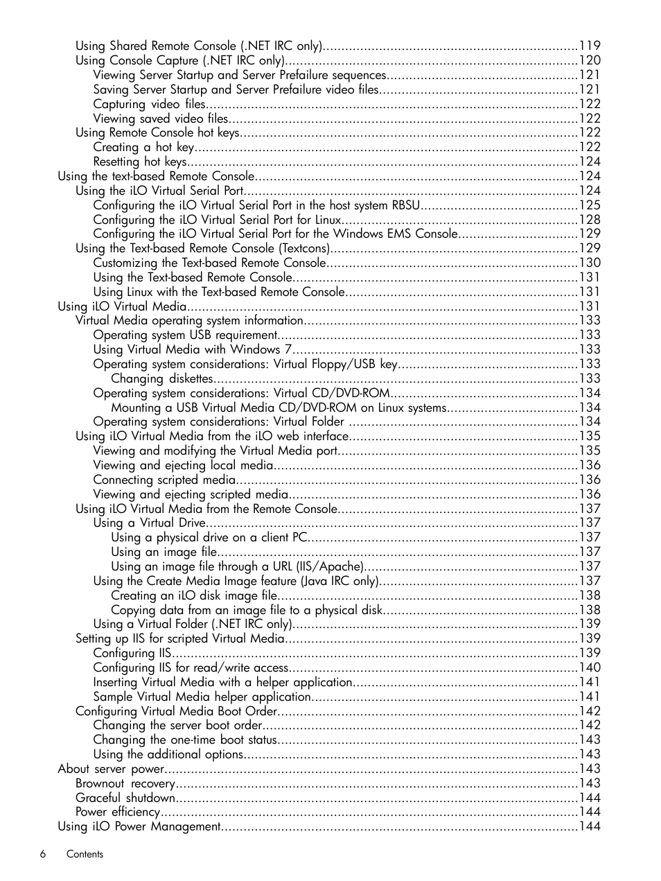 HP Integrated Lights-Out 3 User Manual | Page 6 / 256