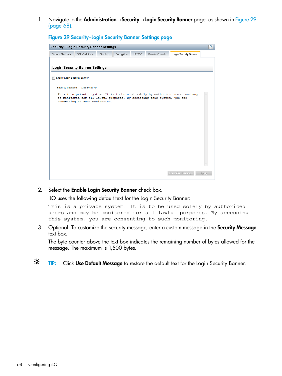 HP Integrated Lights-Out 3 User Manual | Page 68 / 256