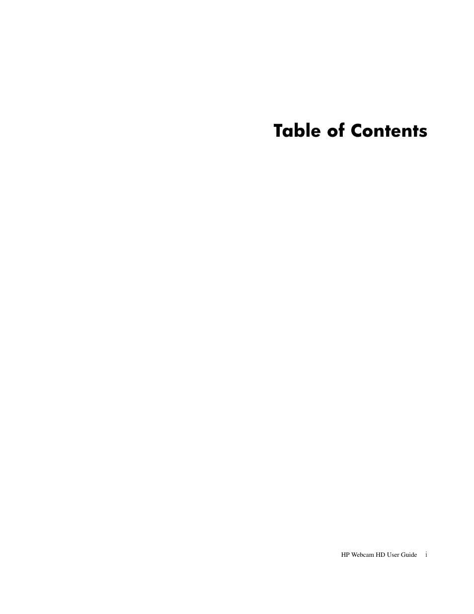 HP HD 3300 Webcam User Manual | Page 2 / 23