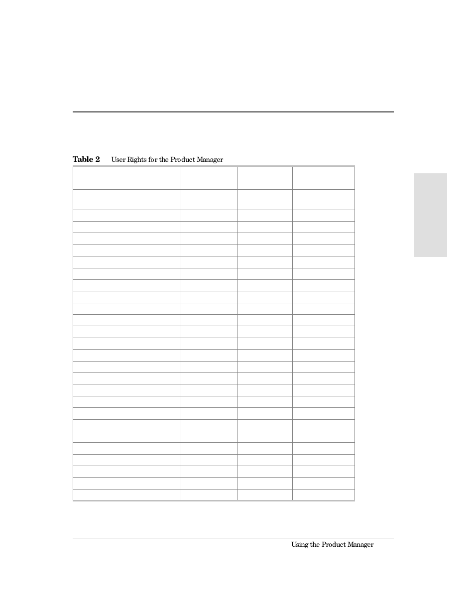 2 user rights for the product manager | HP Surestore 64 Director Switch User Manual | Page 57 / 260