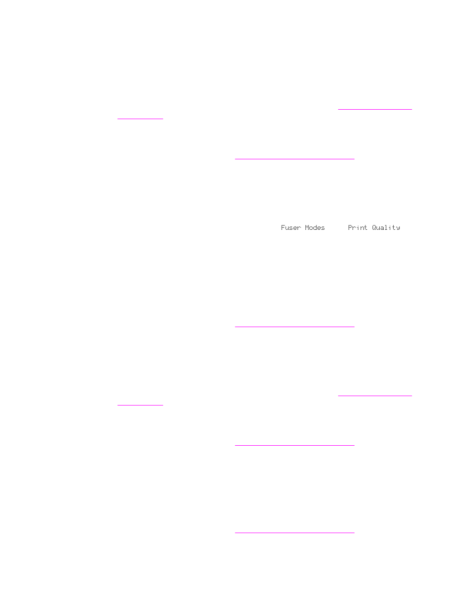 E toner smear, E loose toner, E repeating defects | E misformed characters | HP LaserJet 9050 Printer series User Manual | Page 132 / 218