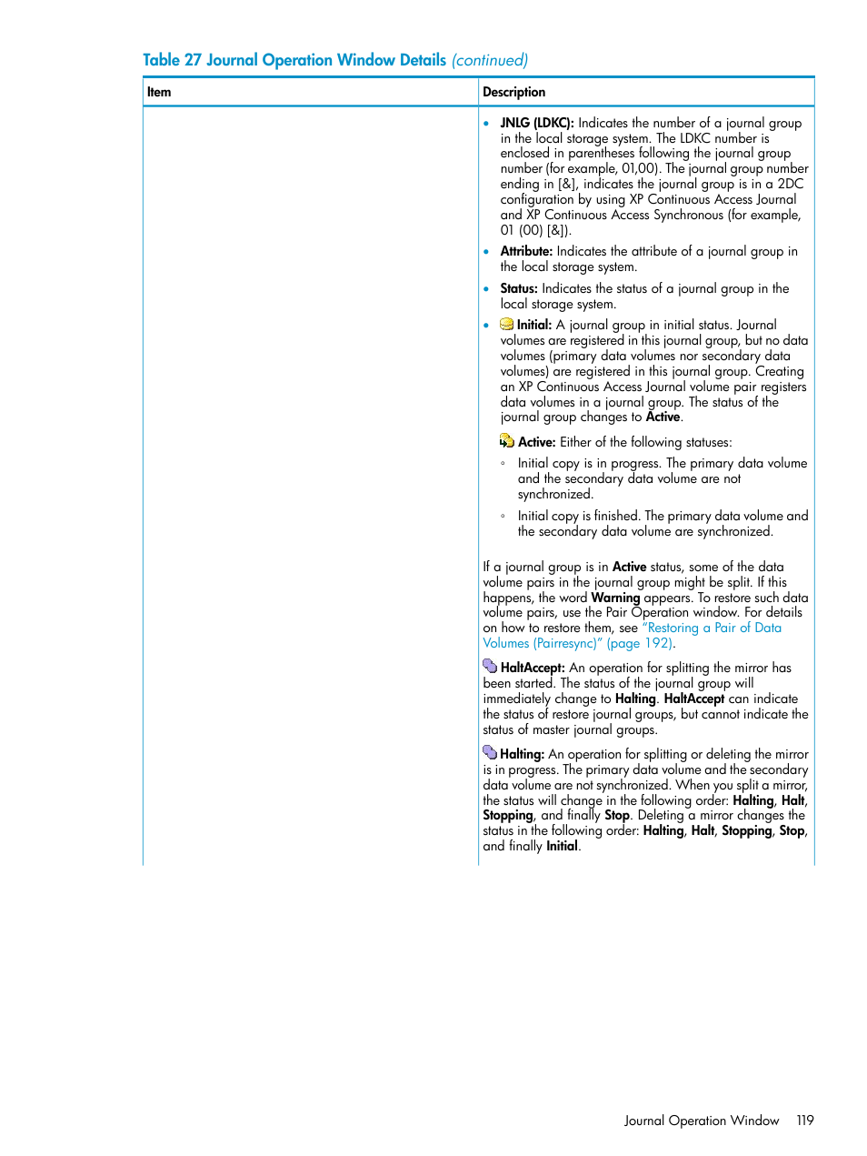 HP XP Continuous Access Software User Manual | Page 119 / 248