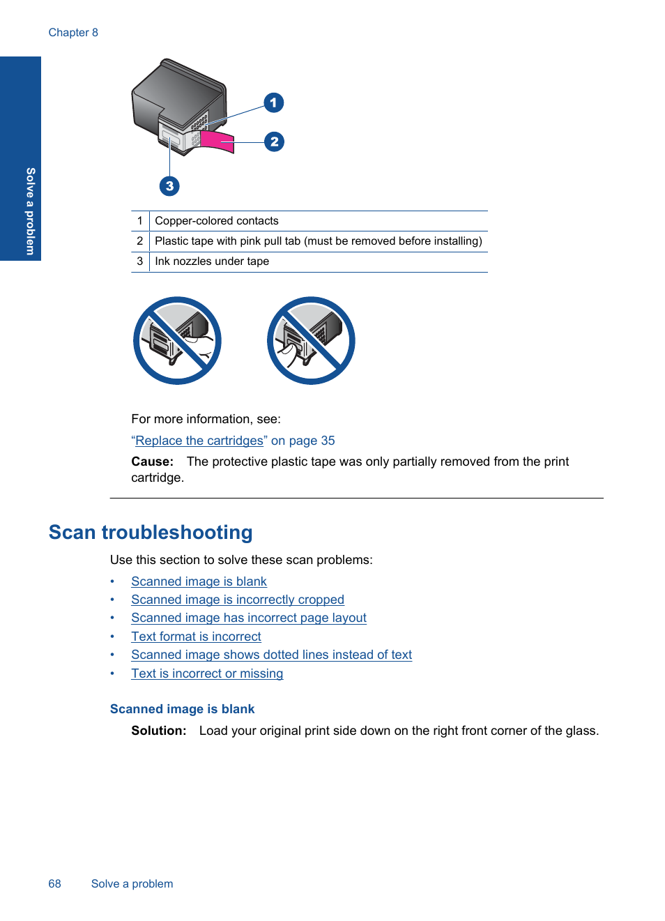 Scan troubleshooting | HP Officejet 4400 All-in-One Printer - K410a User Manual | Page 70 / 106