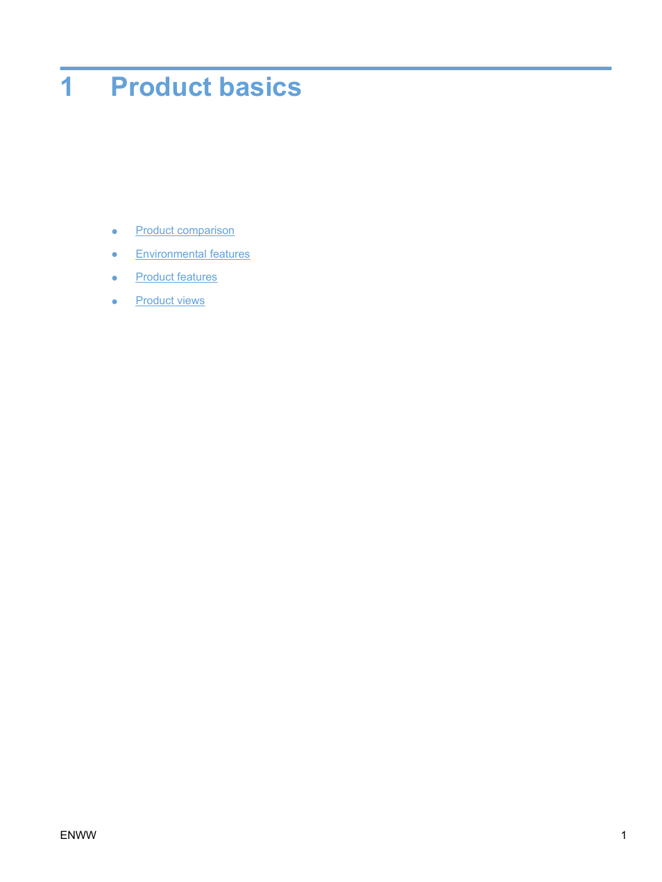 Product basics, 1 product basics, 1product basics | HP Color LaserJet Professional CP5225 Printer series User Manual | Page 13 / 168