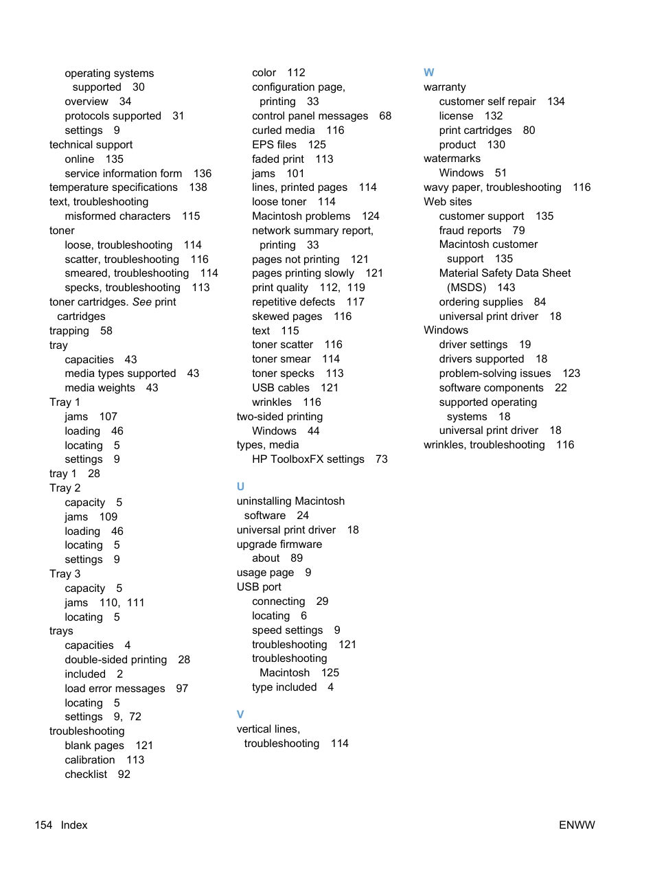 HP Color LaserJet Professional CP5225 Printer series User Manual | Page 166 / 168