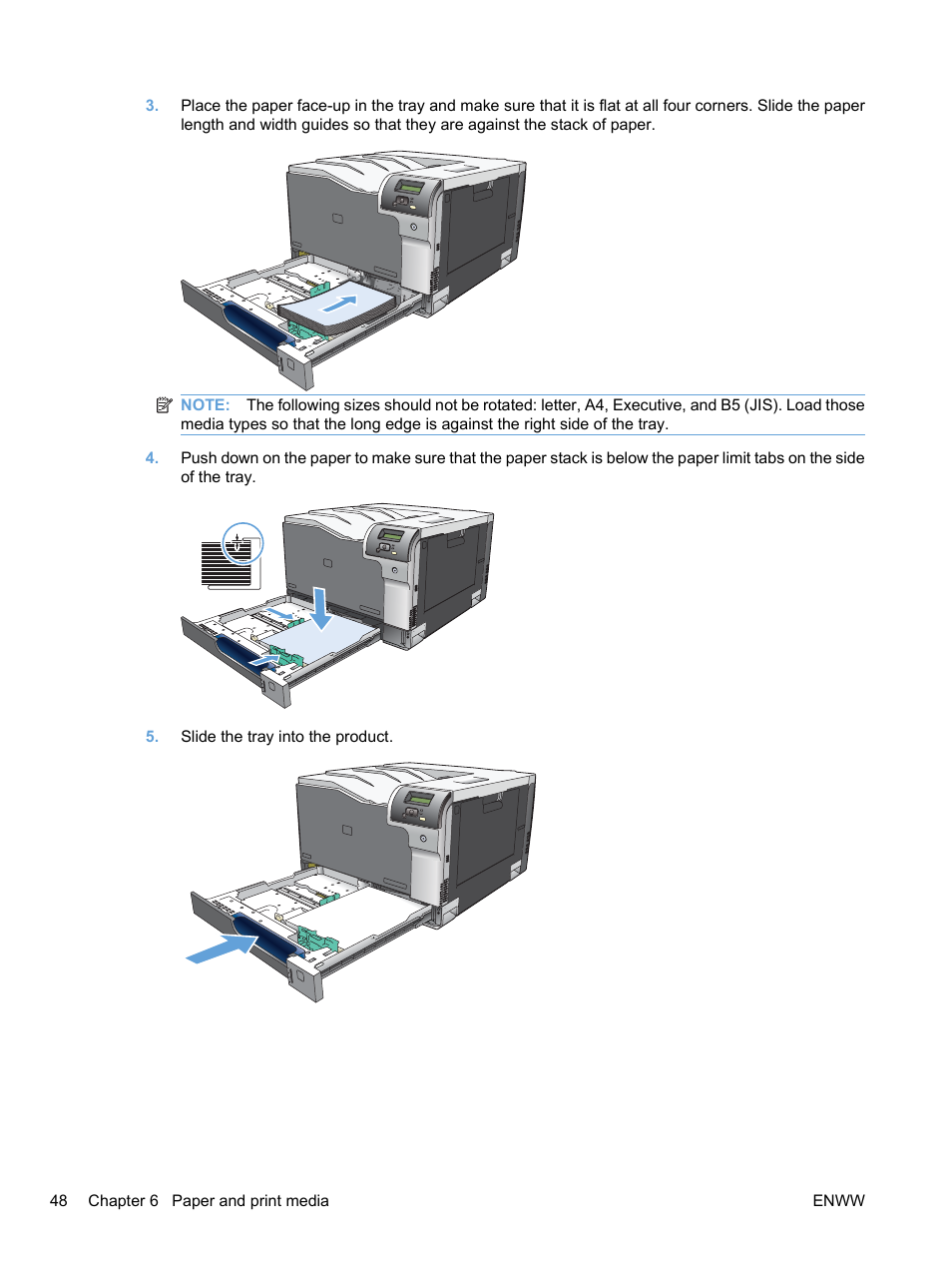 HP Color LaserJet Professional CP5225 Printer series User Manual | Page 60 / 168
