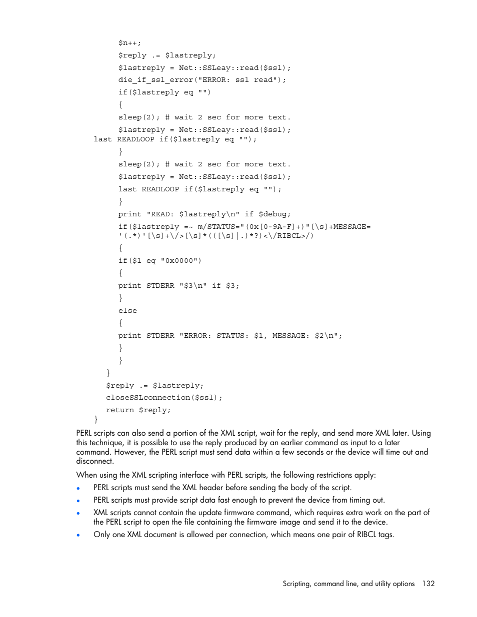 HP Remote Insight Lights-Out Edition II Board User Manual | Page 132 / 205