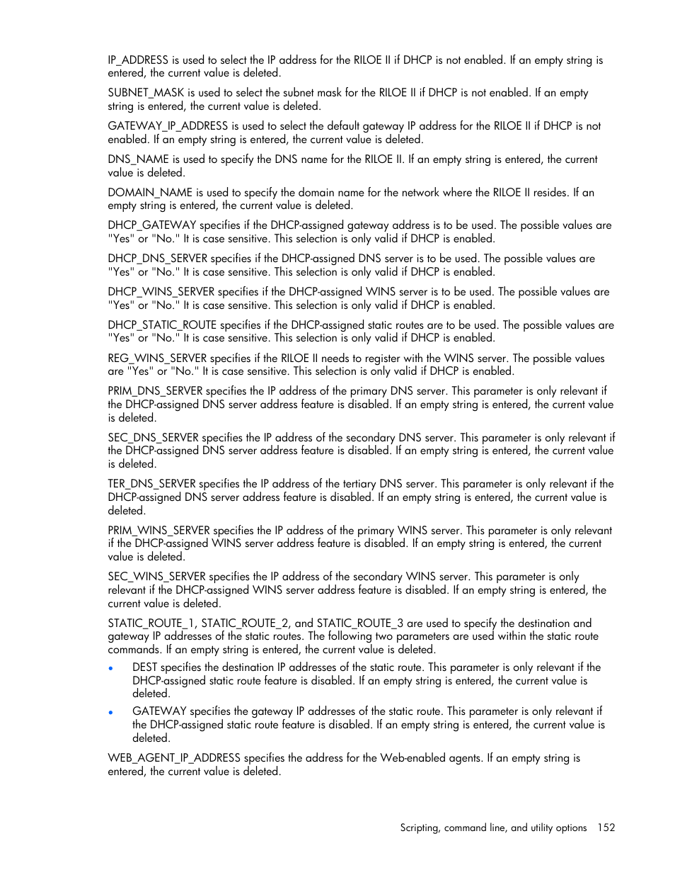HP Remote Insight Lights-Out Edition II Board User Manual | Page 152 / 205