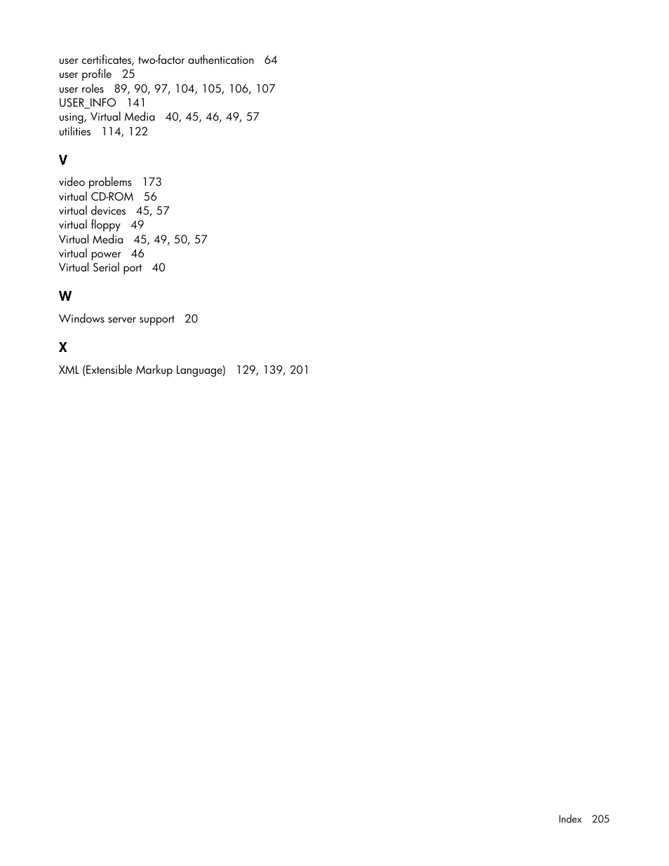 HP Remote Insight Lights-Out Edition II Board User Manual | Page 205 / 205