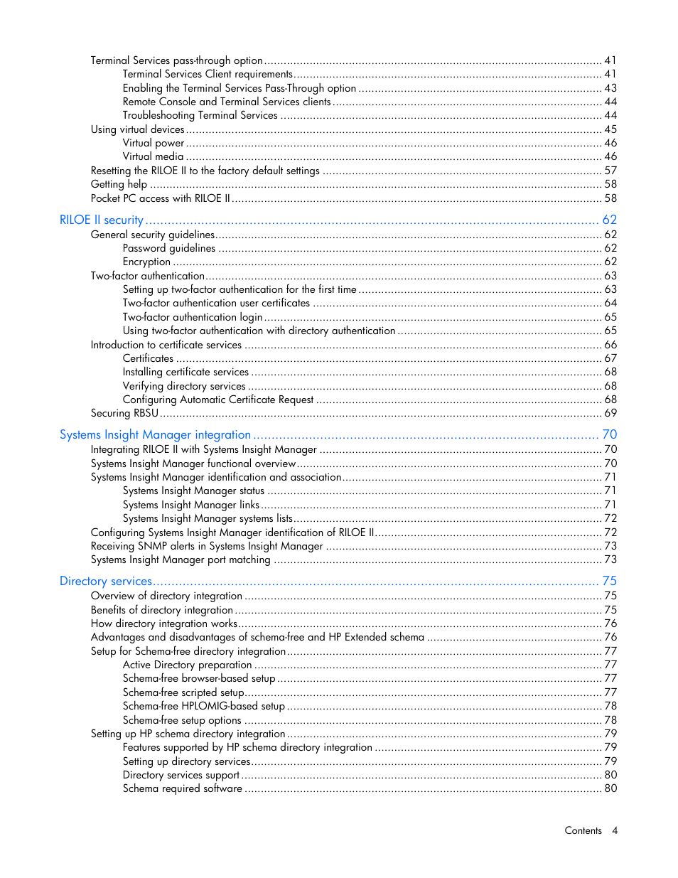 HP Remote Insight Lights-Out Edition II Board User Manual | Page 4 / 205