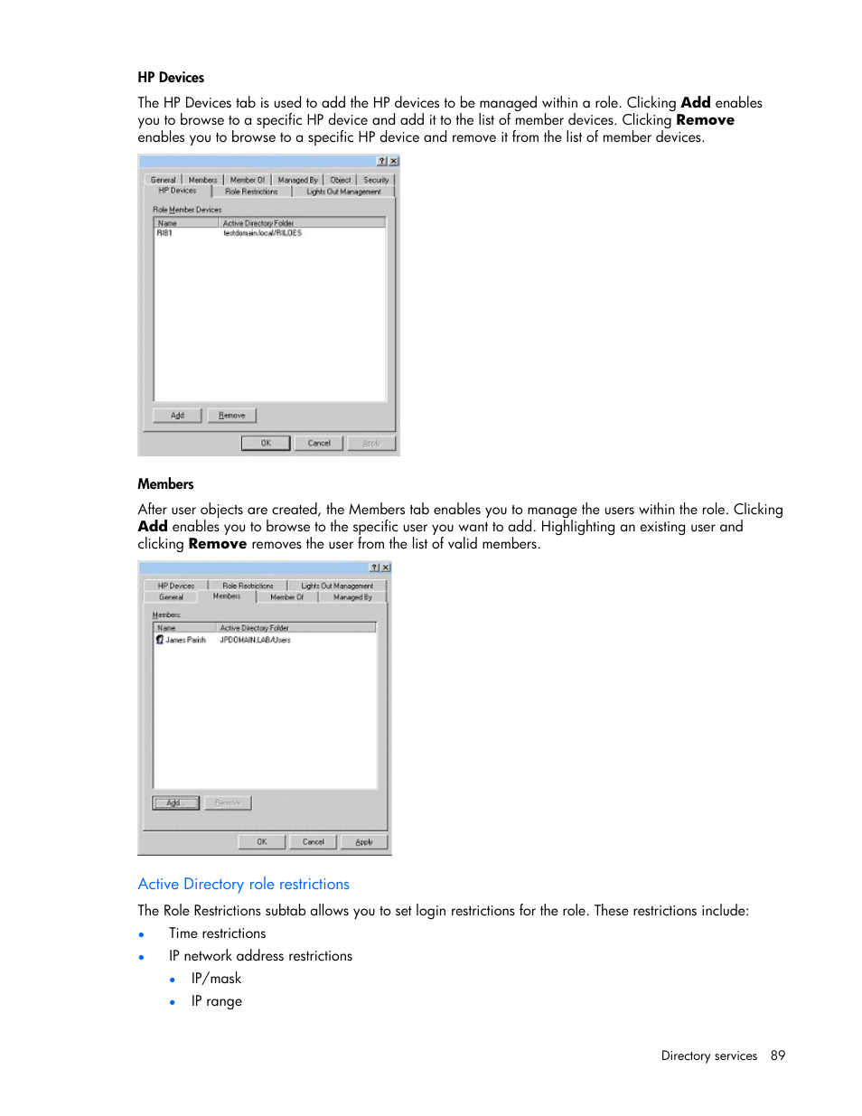 HP Remote Insight Lights-Out Edition II Board User Manual | Page 89 / 205