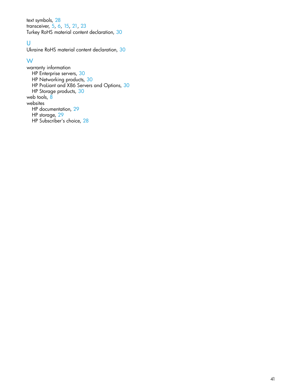 HP Brocade 16Gb SAN Switch for HP BladeSystem c-Class User Manual | Page 41 / 41