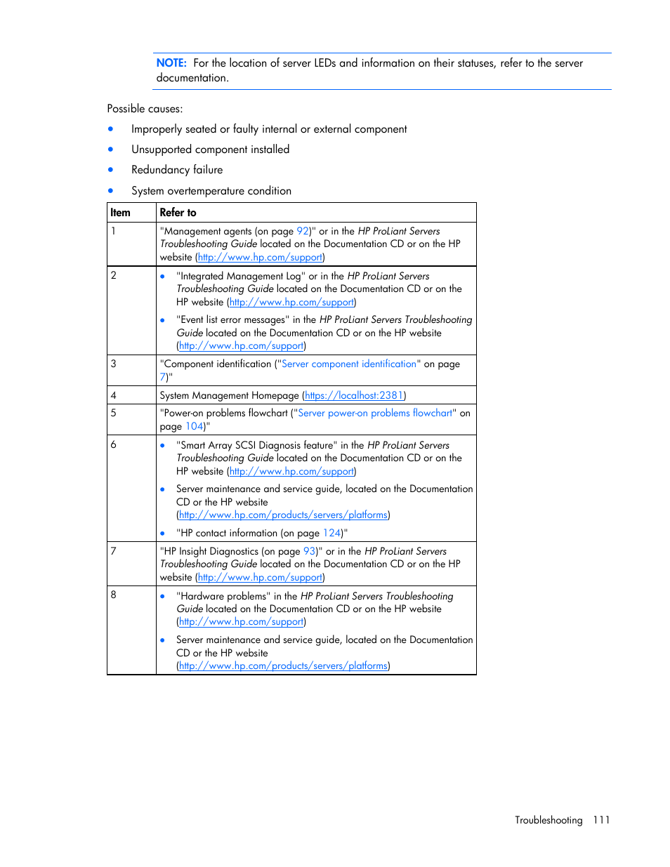 HP ProLiant DL580 G4 Server User Manual | Page 111 / 139