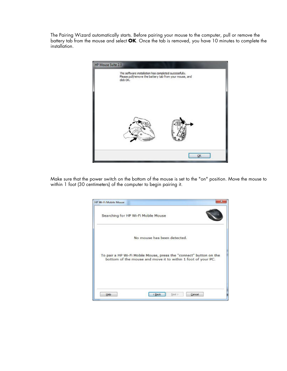 HP Wi-Fi Direct Mobile Mouse User Manual | Page 7 / 31