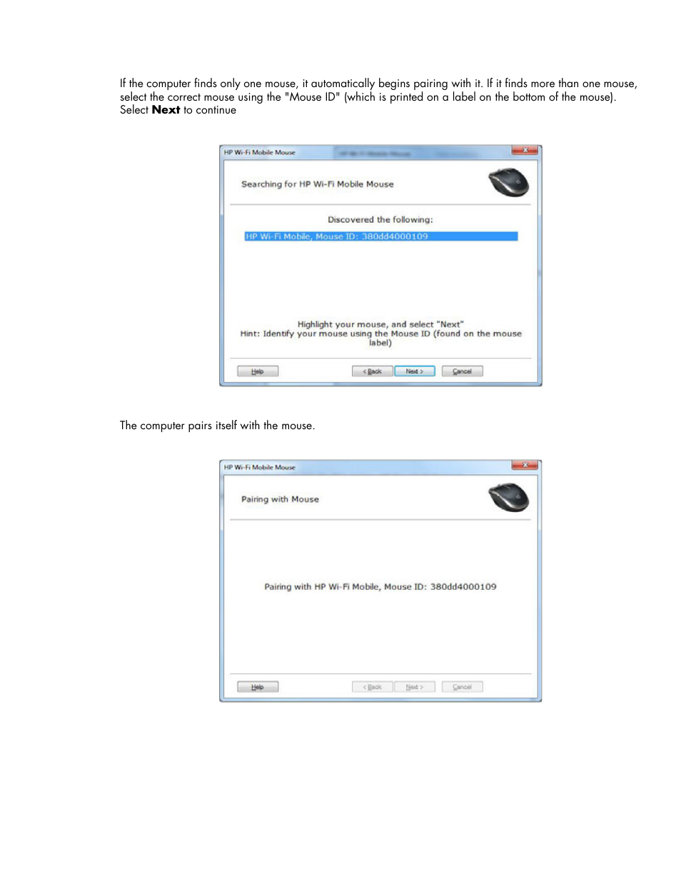 HP Wi-Fi Direct Mobile Mouse User Manual | Page 8 / 31