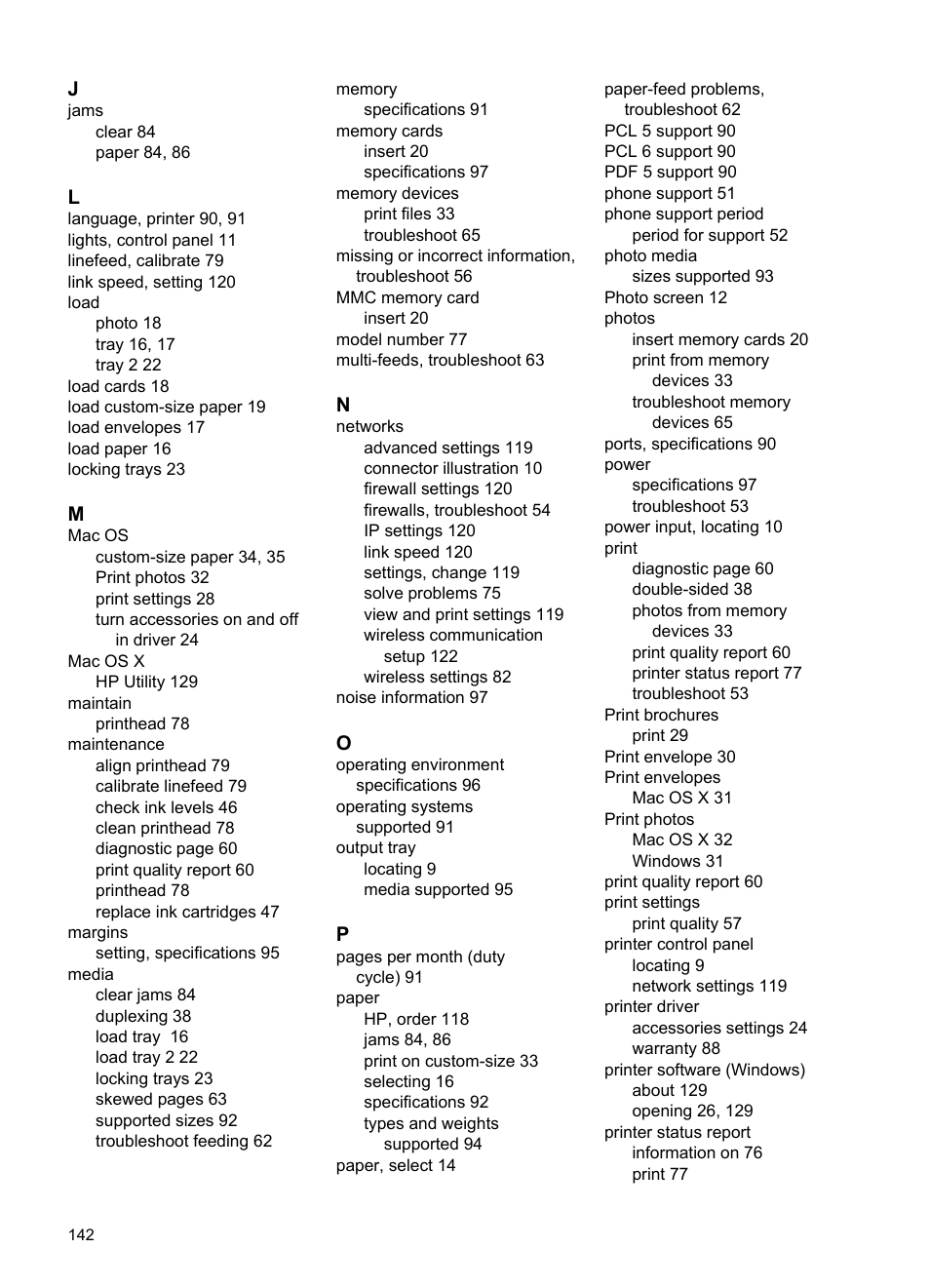 HP Officejet Pro 251dw Printer series User Manual | Page 146 / 150