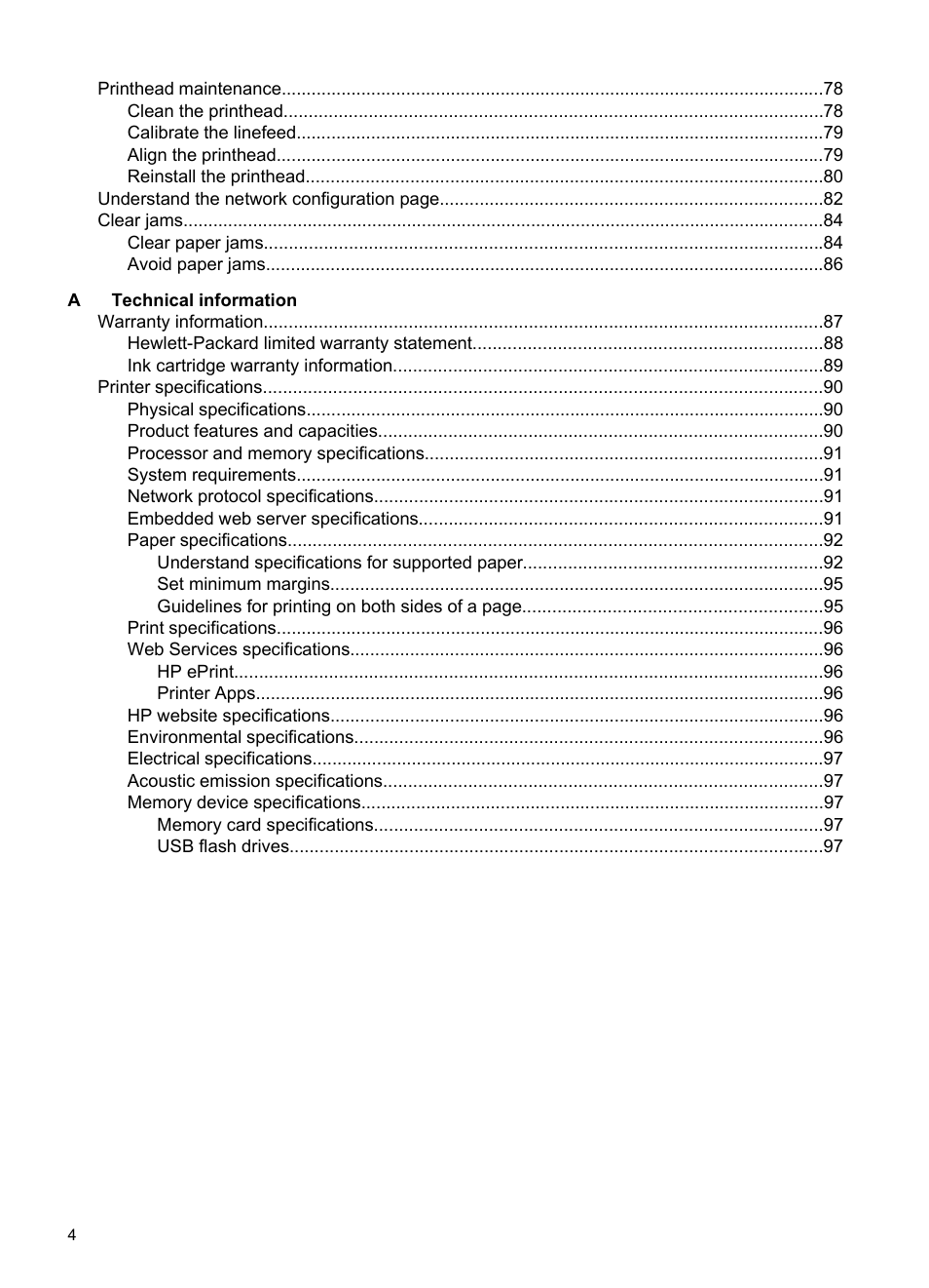 HP Officejet Pro 251dw Printer series User Manual | Page 8 / 150
