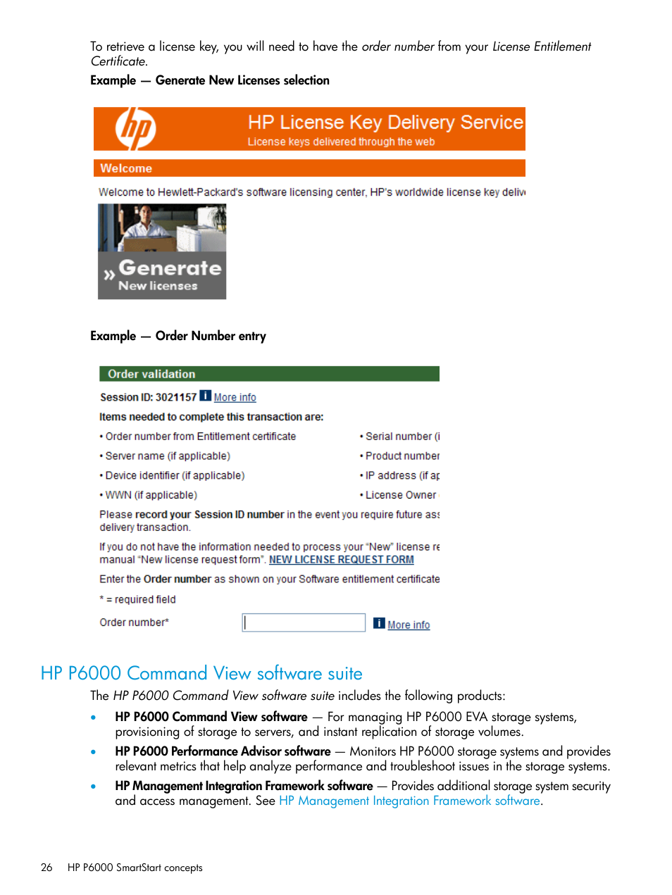 Hp p6000 command view software suite, Hp p6000 command view, Array-based management | HP Command View EVA Software User Manual | Page 26 / 45