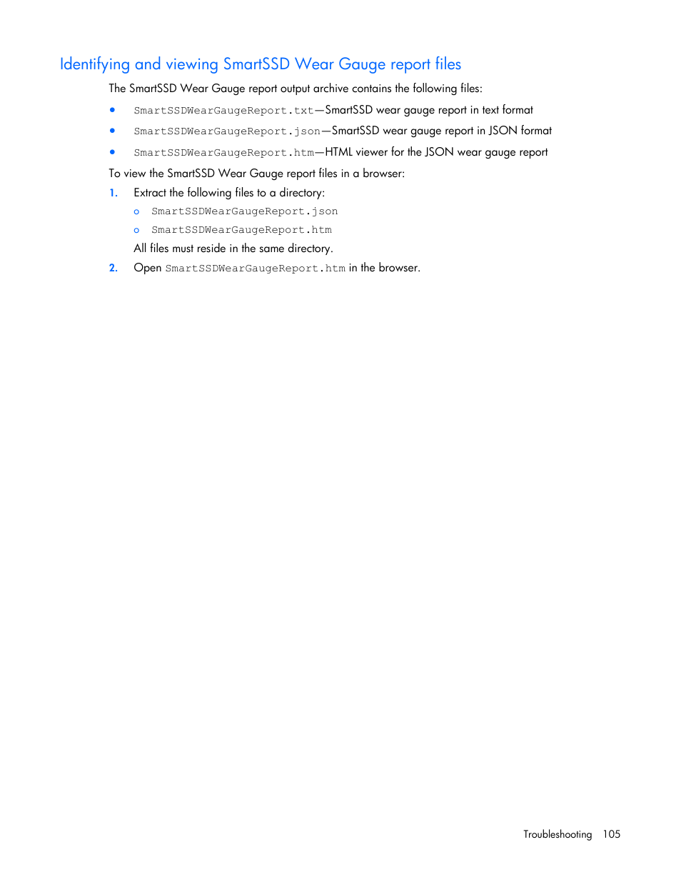 HP Smart Storage Administrator User Manual | Page 105 / 127