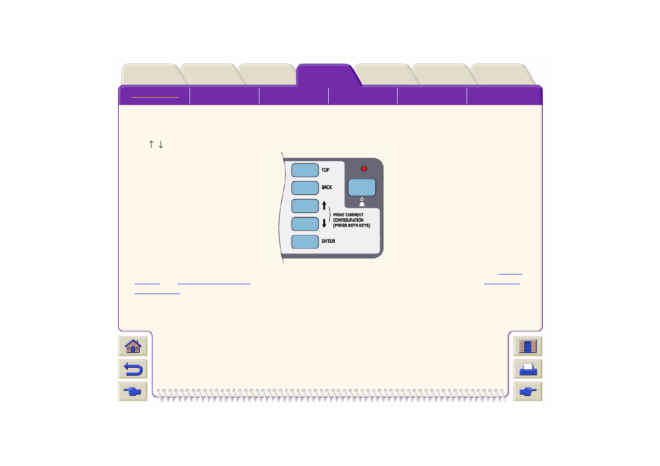 The navigation keys | HP DesignJet 500 User Manual | Page 121 / 268