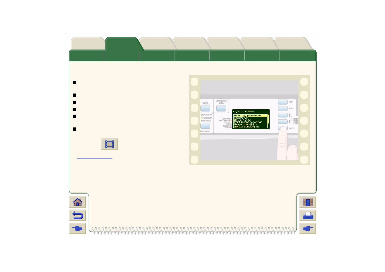 Printhead statistics | HP DesignJet 500 User Manual | Page 63 / 268