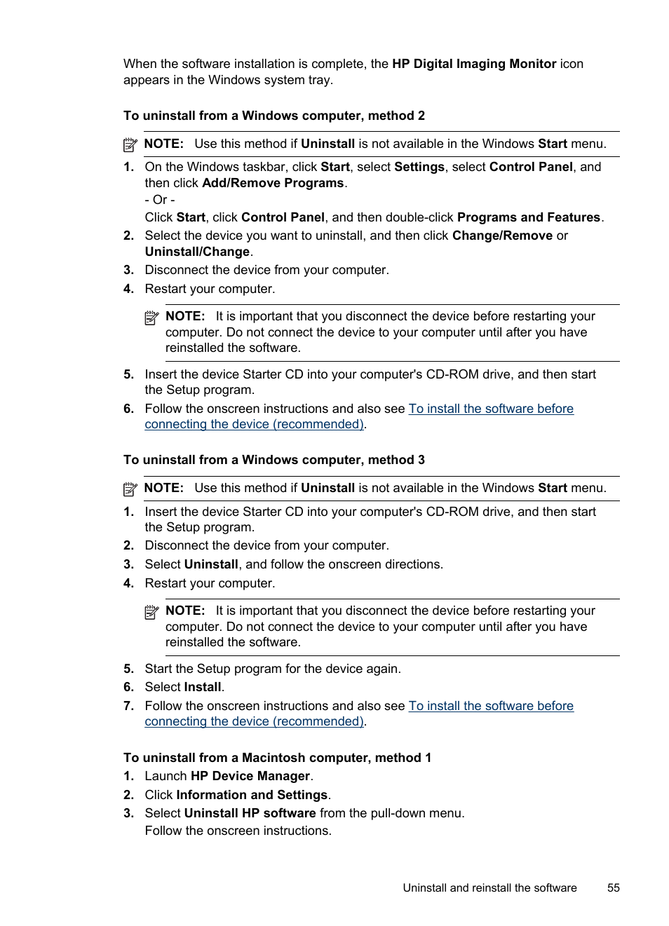 HP Officejet Pro 8000 - A809 User Manual | Page 59 / 140