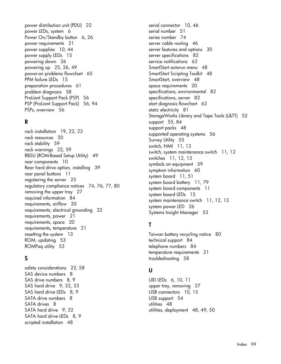 HP ProLiant DL320s Server User Manual | Page 99 / 100