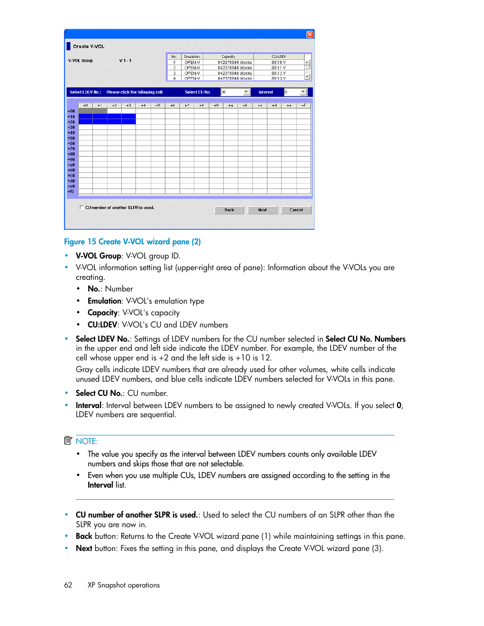 Create v-vol wizard pane (2), Figure 15 | HP StorageWorks XP Remote Web Console Software User Manual | Page 62 / 84