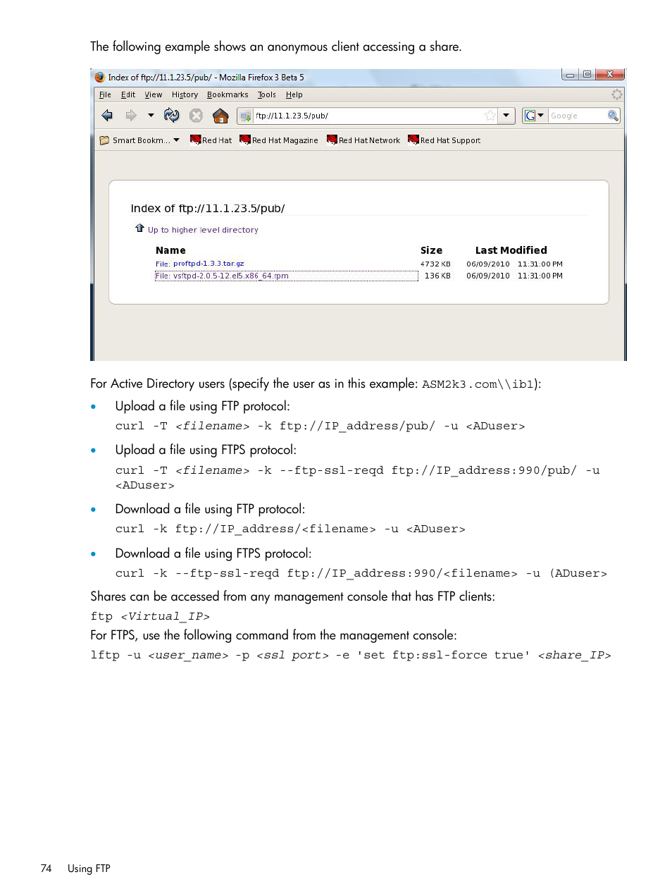 HP StoreAll Storage User Manual | Page 74 / 125