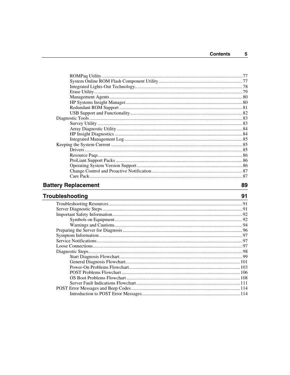 HP ProLiant DL360 G4p Server User Manual | Page 5 / 140