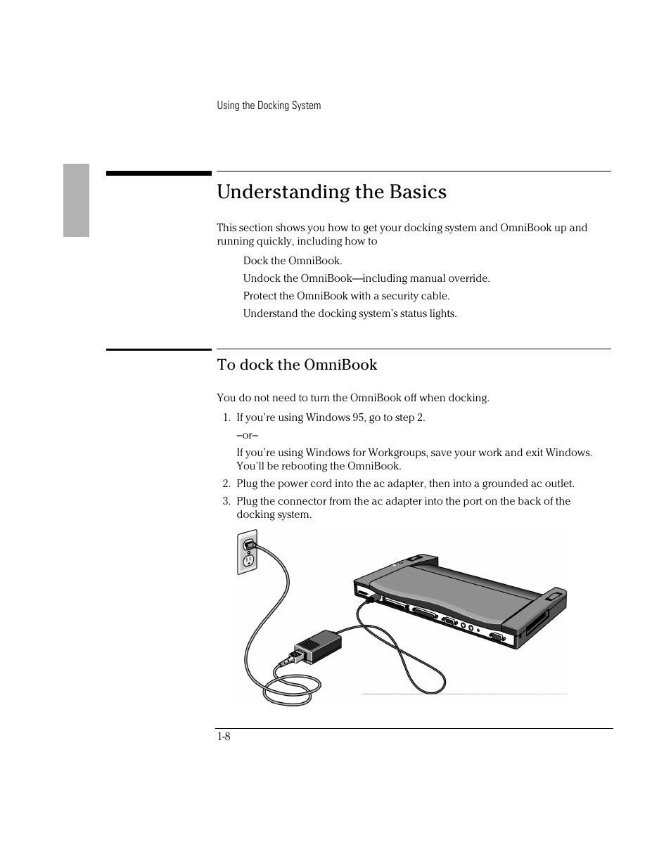 Understanding the basics | HP OmniBook 800 Notebook PC User Manual | Page 8 / 44
