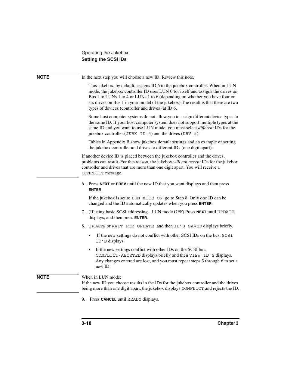 Press, If the jukebox is set to, Update | HP Optical Jukeboxes User Manual | Page 58 / 120