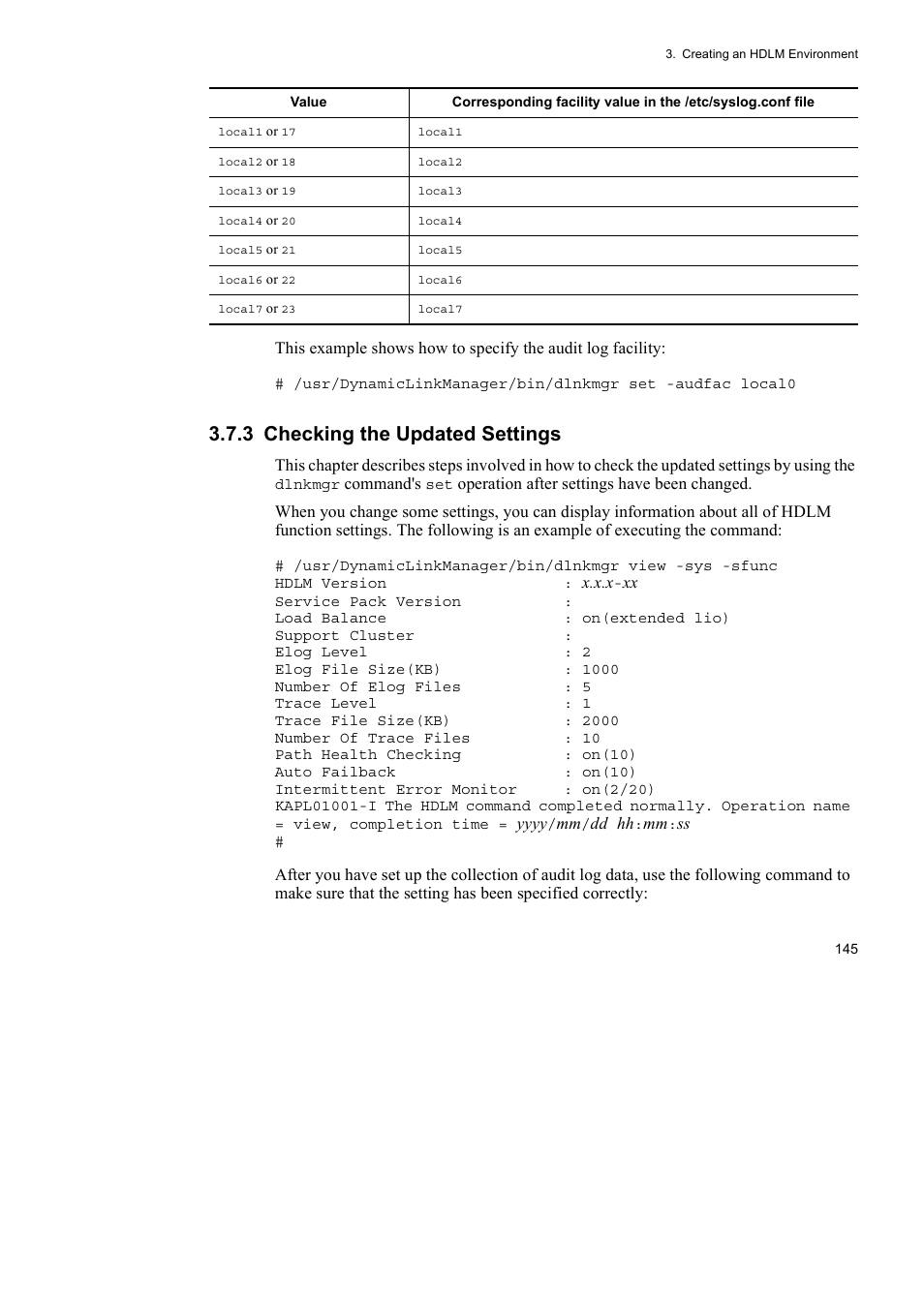 3 checking the updated settings | HP Hitachi Dynamic Link Manager Software User Manual | Page 167 / 510