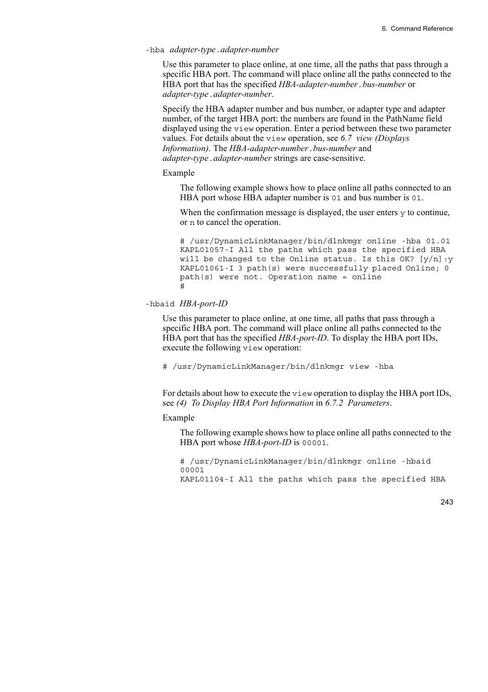 HP Hitachi Dynamic Link Manager Software User Manual | Page 265 / 510