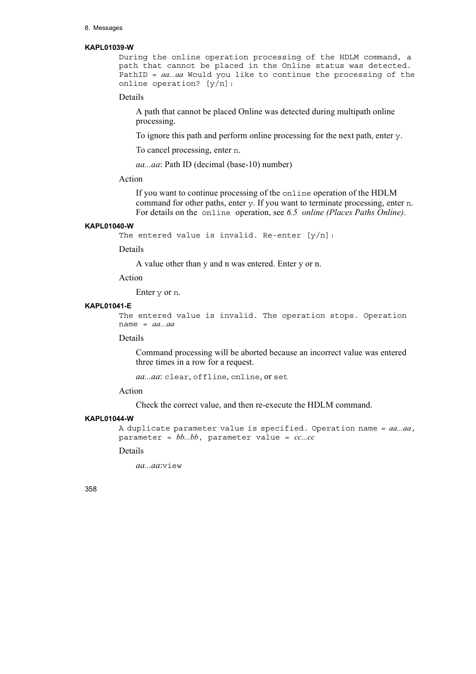 HP Hitachi Dynamic Link Manager Software User Manual | Page 380 / 510