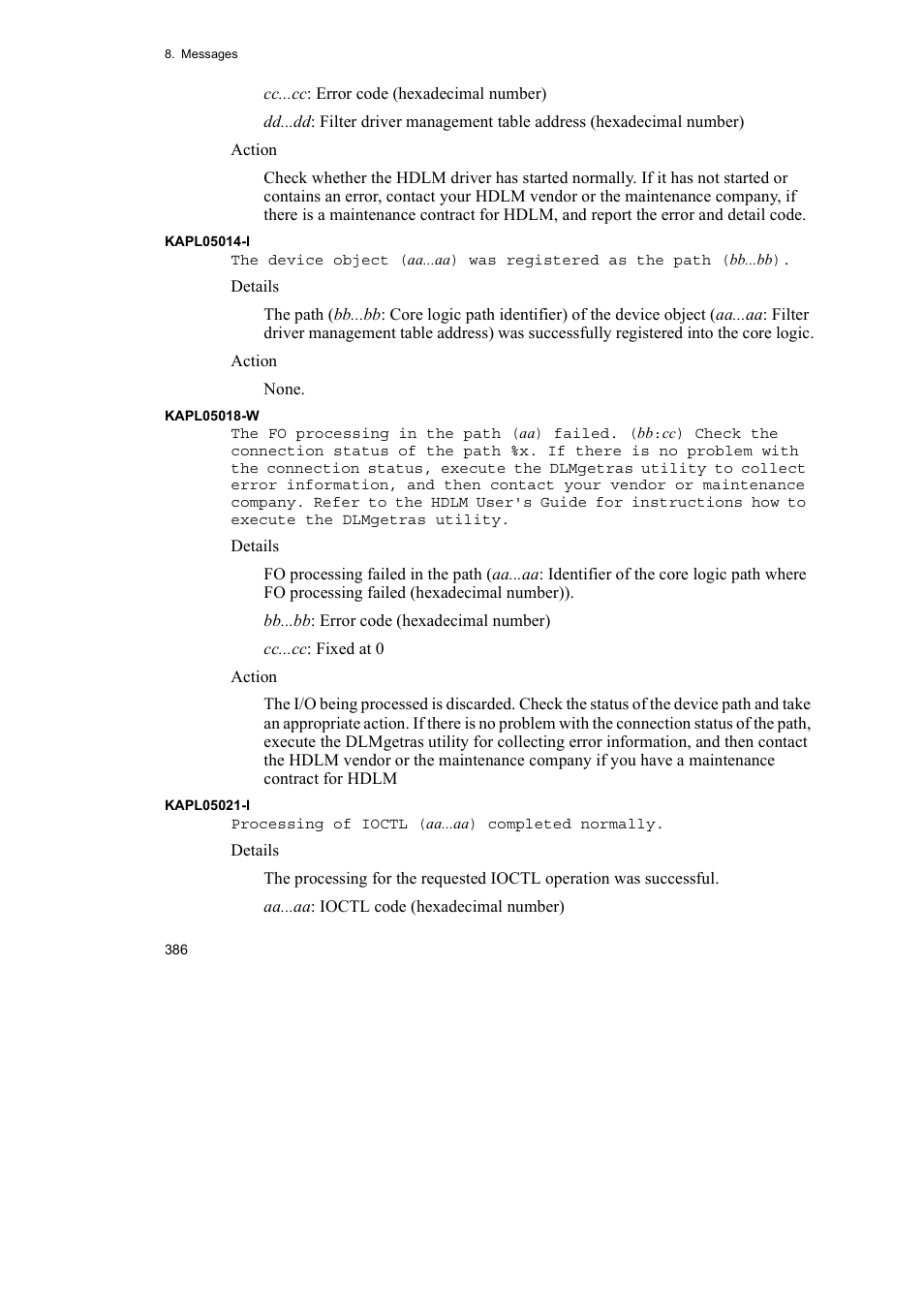 HP Hitachi Dynamic Link Manager Software User Manual | Page 408 / 510