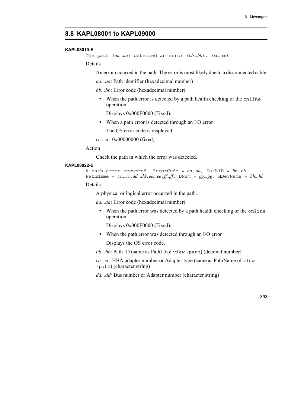 HP Hitachi Dynamic Link Manager Software User Manual | Page 415 / 510