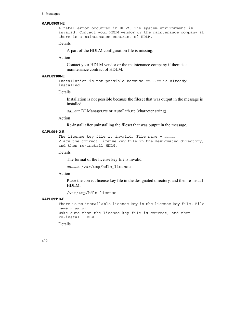 HP Hitachi Dynamic Link Manager Software User Manual | Page 424 / 510