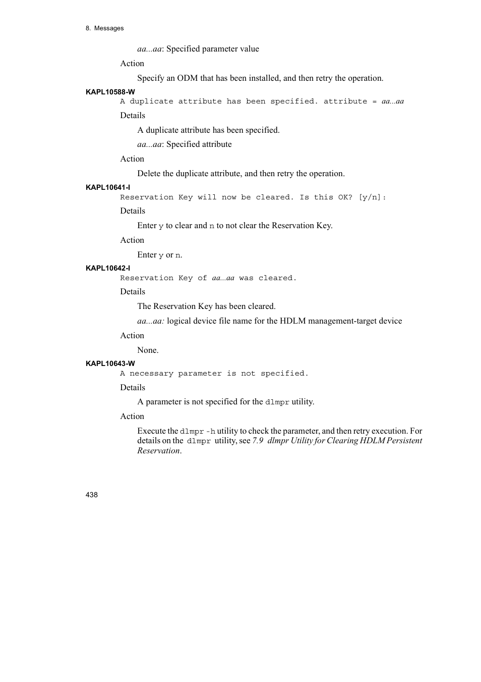 HP Hitachi Dynamic Link Manager Software User Manual | Page 460 / 510