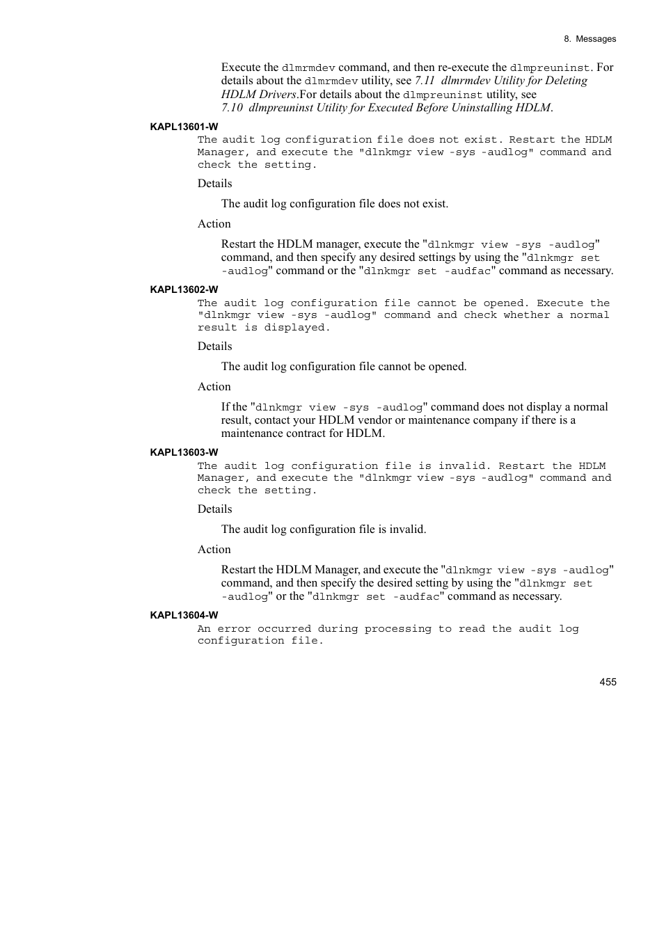 HP Hitachi Dynamic Link Manager Software User Manual | Page 477 / 510