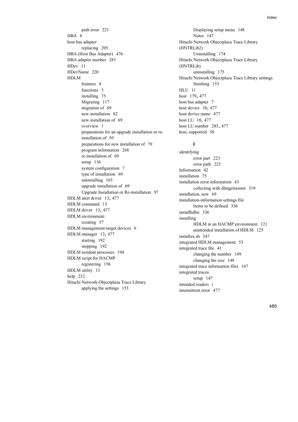 HP Hitachi Dynamic Link Manager Software User Manual | Page 507 / 510