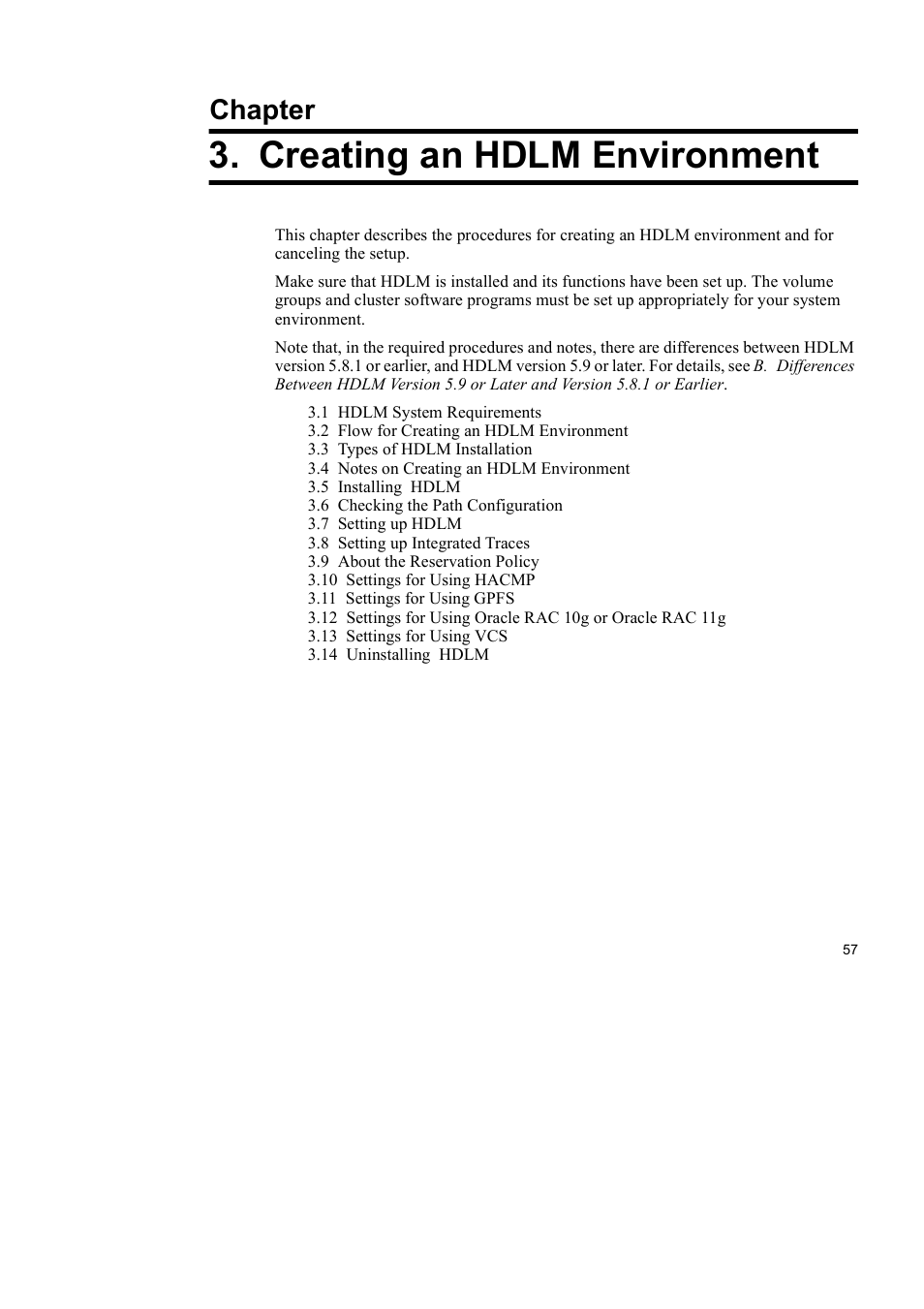 Creating an hdlm environment, Chapter | HP Hitachi Dynamic Link Manager Software User Manual | Page 79 / 510