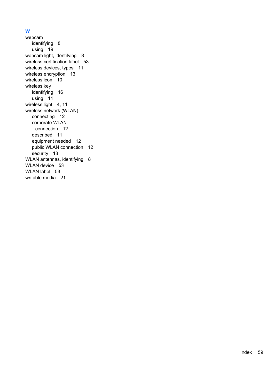 HP Mini 210-2087dx PC User Manual | Page 67 / 67