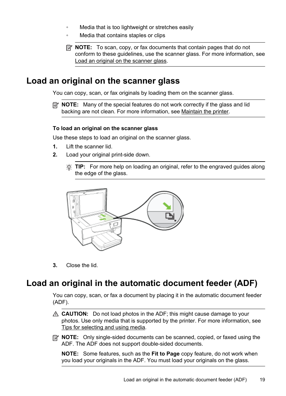 Load an original on the scanner glass | HP Officejet 6700 Premium e-All-in-One Printer - H711n User Manual | Page 23 / 224