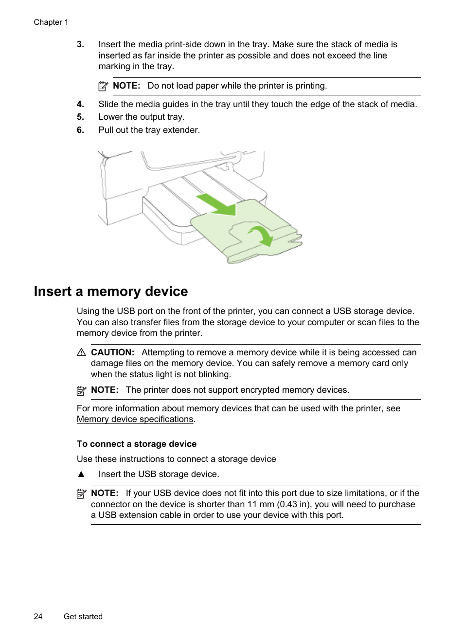 Insert a memory device | HP Officejet 6700 Premium e-All-in-One Printer - H711n User Manual | Page 28 / 224