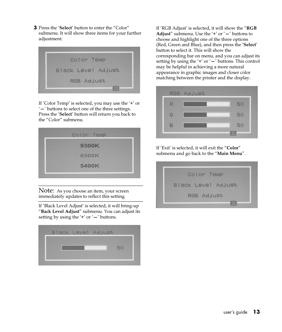 HP Pavilion vf52 15 inch Flat Panel Monitor User Manual | Page 17 / 26